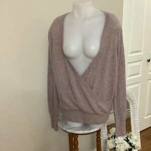 Madewell XL merino & alpaca Wool crossover sweater